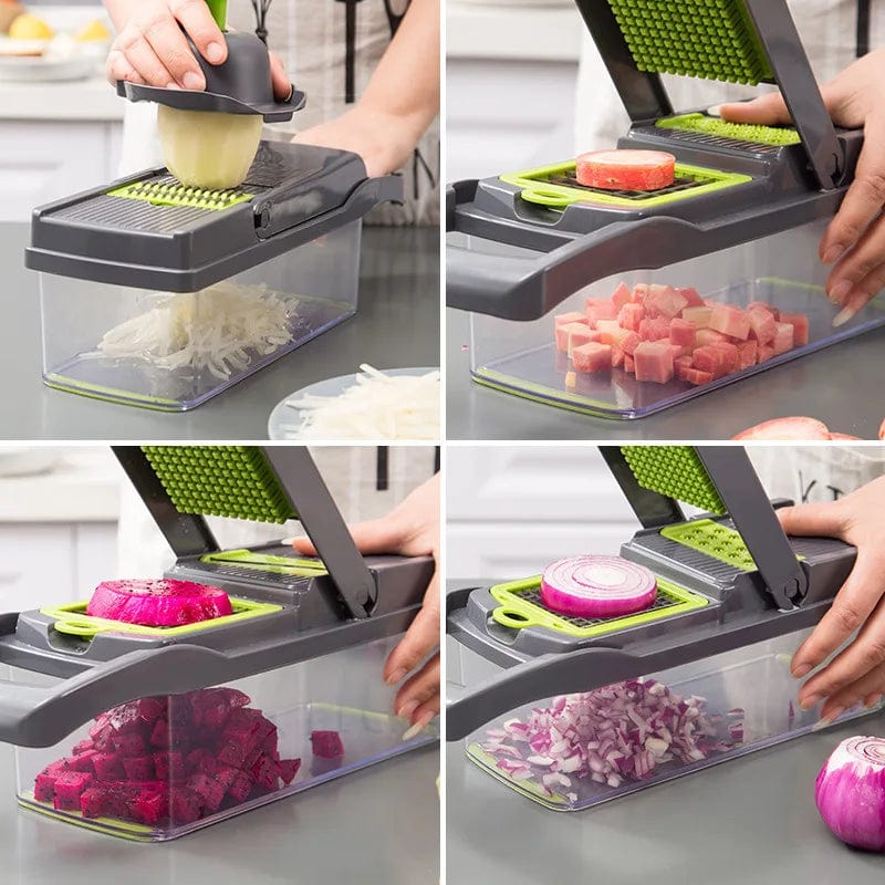 16-in-1 Kitchen Master Vegetable Slicer, Dicer, Chopper, and Grater