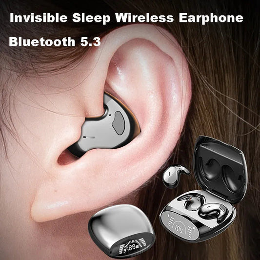 Sleep Invisible Earbuds: Tiny Mini Headphones with Hidden Noise Cancelling