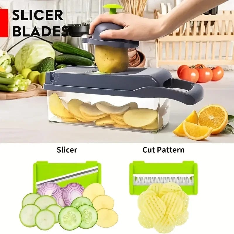 16-in-1 Kitchen Master Vegetable Slicer, Dicer, Chopper, and Grater