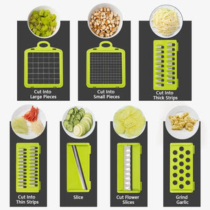 16-in-1 Kitchen Master Vegetable Slicer, Dicer, Chopper, and Grater