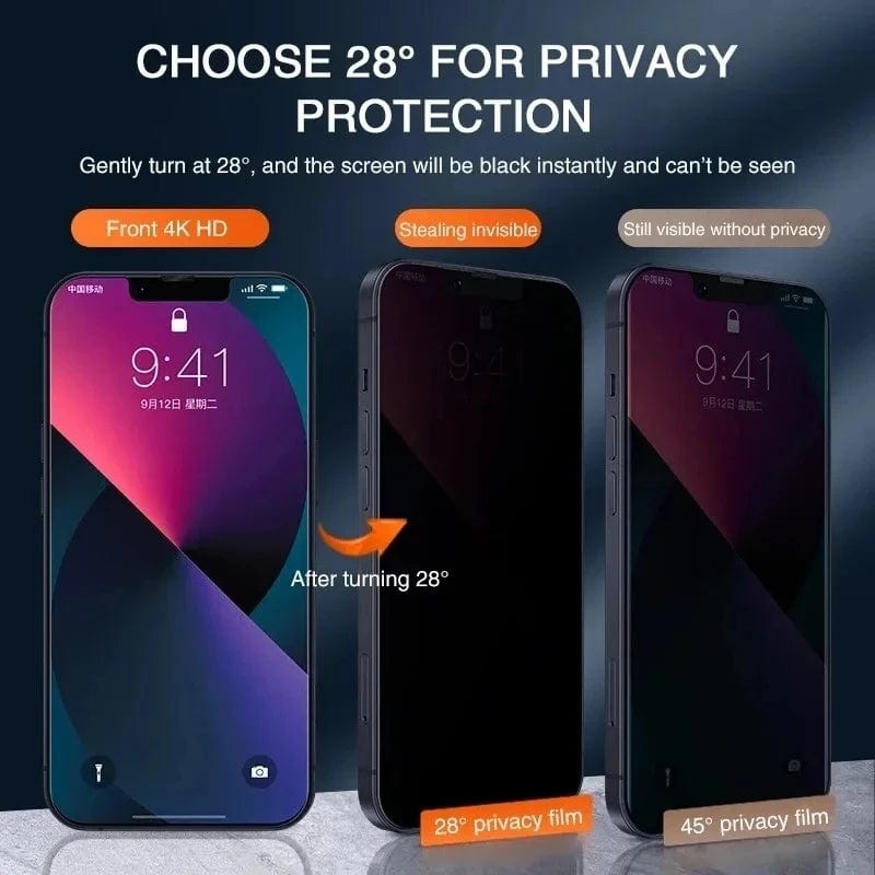 3-Pack  Privacy Screen Protector For iPhone