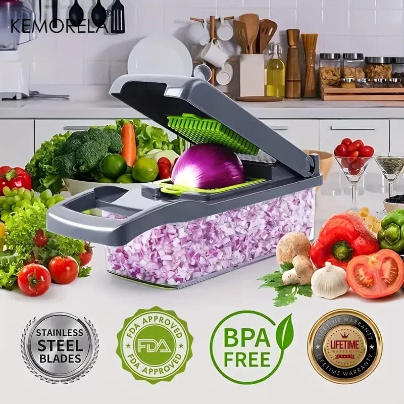 16-in-1 Kitchen Master Vegetable Slicer, Dicer, Chopper, and Grater