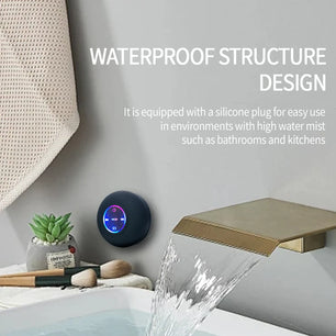 Portable Bluetooth Speaker with LED & IPX4 Waterproof