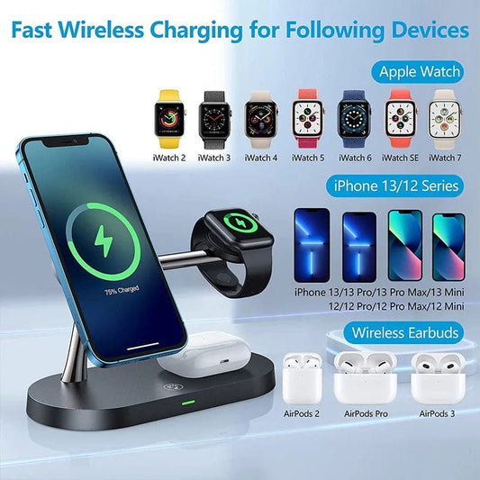 Wireless  Fast Charger Stand Magnetic