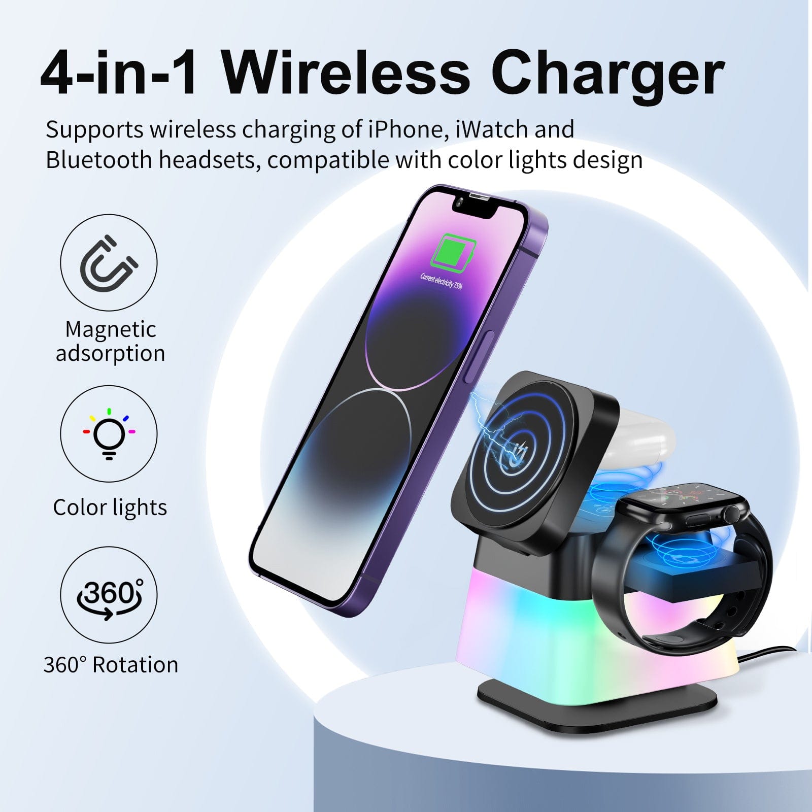 Wireless Charger Stand For Phone